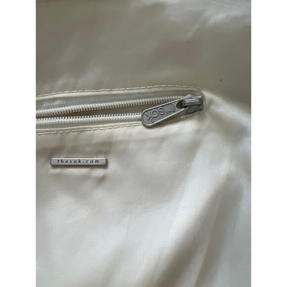 The Sak Cute natural nylon crochet shoulder bay with zipper closure M size. - Picture 9 of 16